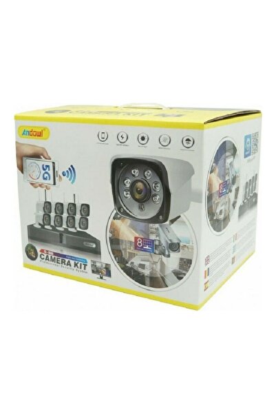 OEM Andowl Surveillance System 8 Cameras IP 1080p with NVR Recorder