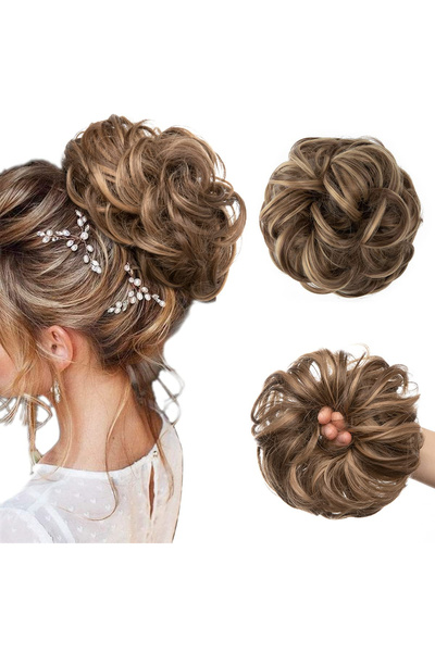 Other Coc Atașabil Păr Sintetic - Ondulat, Volum, Elastic - Maro/Blond, 55g