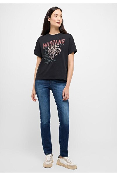 Mustang Women's Jeans, Mustang, Cotton, Regular Length, Zipper, 5 Pockets, Bl...