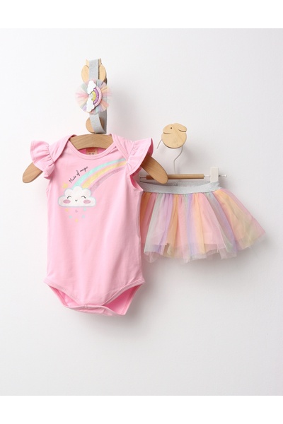 MiniKids Costumas 3 piese Made of Magic roz 80 (9-12 luni)