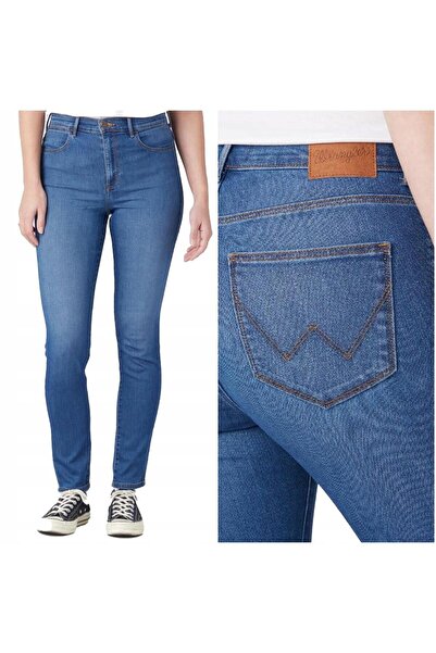 WRANGLER Blugi de damă, Wrangler, Skinny, W31-L32, 100% bumbac, fermoar, lung...