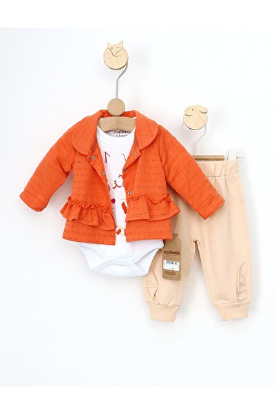 MiniKids Set Brave&Happy portocaliu 62 (0-3 luni)