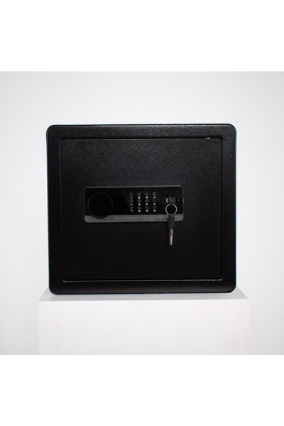 Other Seif de casa blindat - Otel Q235, Inchidere Electronica si Cheie - 36x40x30 cm, Negru