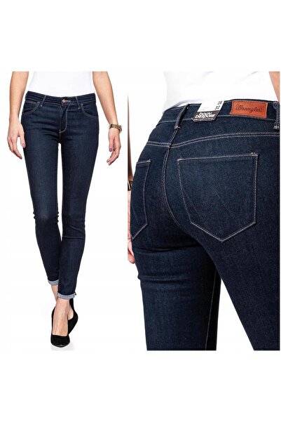 WRANGLER Blugi de damă, Wrangler, bumbac, lungime normală, fermoar, 5 buzunar...