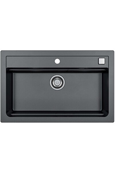 Alveus Atrox 40 kitchen sink, composite material, 790x500x200mm, pop-up sipho...
