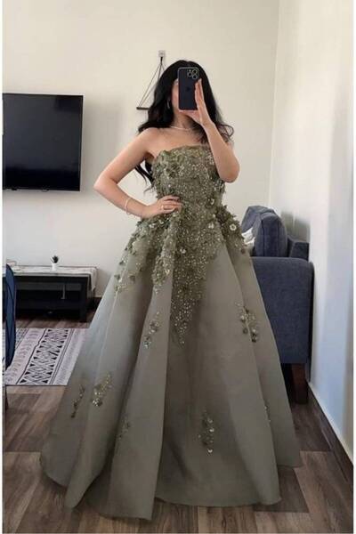 ranin Jazar embroidered evening dress