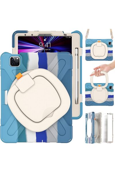 Other iPad Pro 11 Gen 1/2/3 Case - Durable, 3 Layer Protection, 360 Stand, Si...