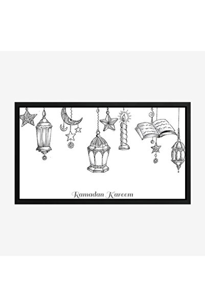 Tajridhome لوحة كانفاس رمضان - ديكور روحاني أنيق للبيت - لوحات رمضانية فخمة -...