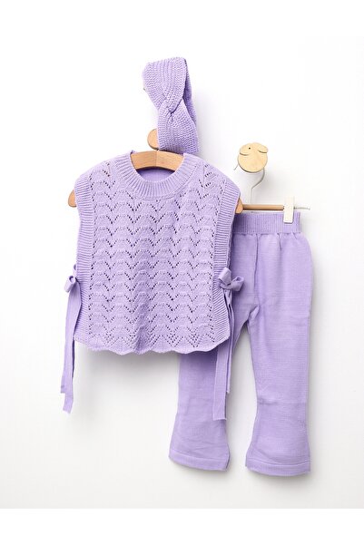 MiniKids Σετ Ακρυλικό 3 τεμαχίων Anabelle μωβ 116 (5-6 ετών)