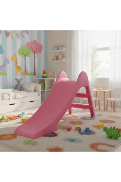 Fitness World children's slide with a streamlined design and rounded edges,st...