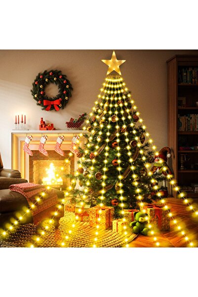 Other Instalatie Craciun cu Stea LED - 8 Ghirlande, IP44 Exterior, Timer - 3....