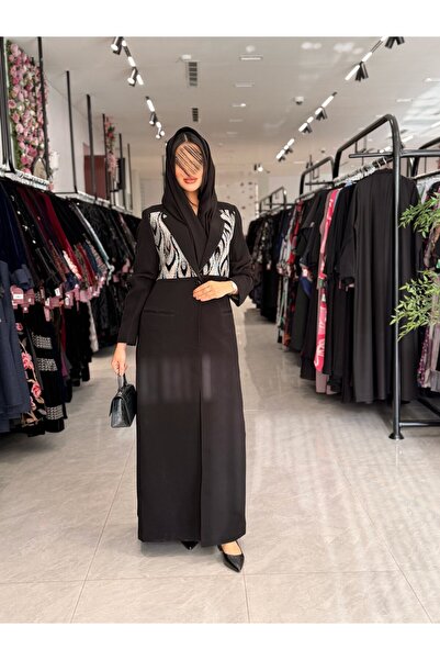 GENRAL D 858 Abaya - Blazer with Korean Ceramic Fabric and Embroidery
