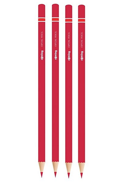 Rotring Red Pen 4 Pieces Red Lead Pen Red Copy Pen Header Pen Student School