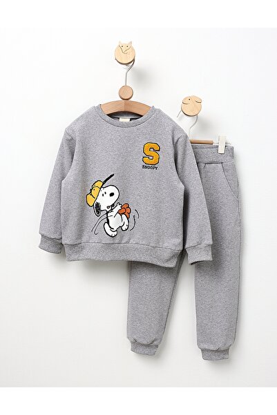 MiniKids Trening plusat S is For Snoopy gri 122 (6-7 ani)