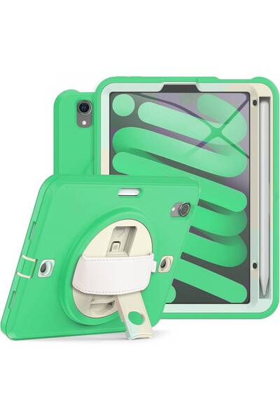 Other Husă iPad Mini 6 8.3 inch - Protecție 3 Straturi, Suport Rotativ, Curea...