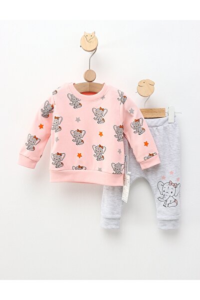 MiniKids Compleu Fetita Elefantica model corai 80 (9-12 luni)