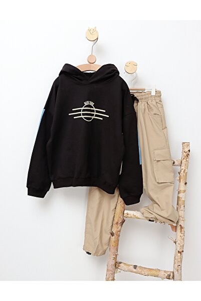 MiniKids Tracksuit H&Y New York model black-beige 134 (8-9 years)