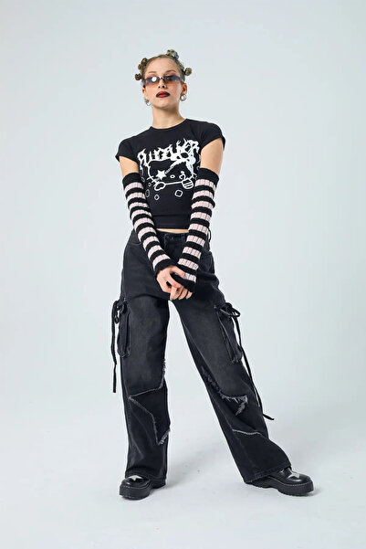 DAĞON'S Star Patch Cargo Baggy Jean