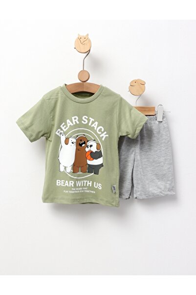 MiniKids Σετ με αρκουδάκια ανοιχτό πράσινο 104 (3-4 ετών)