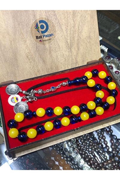 Black Sea Port Fenerbahçe logolu Ateş Kehribarı Tesbih