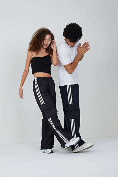 DAĞON'S Unisex Φούτερ με τρεις ρίγες Cargo