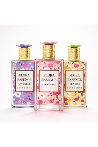 Montage Brands 🌸 – Set Parfumuri Damă Flora Essence – 3 x 100 ml Eau de Parfum