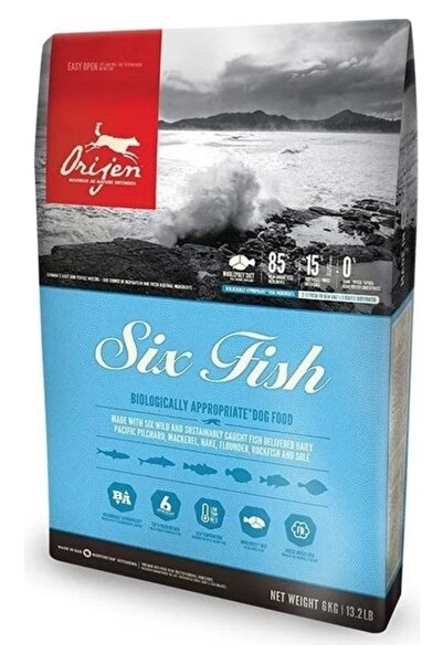 Orijen Six Fish Tahılsız Balık Yavru ve Yetişkin Köpek Maması 2 kg