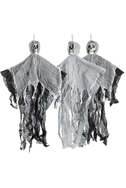 Other Set 3 Scheleti Suspendati Halloween - Spuma si Tesatura PP - 90x50 cm, ...