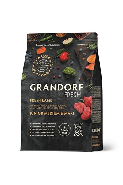 Grandorf Dry Dog Food, Fresh Lamb with Sweet Potato, for Medium and Large Bre...