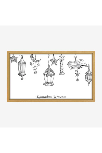 Tajridhome لوحة كانفاس رمضان - ديكور روحاني أنيق للبيت - لوحات رمضانية فخمة -...
