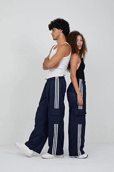 DAĞON'S Unisex Φούτερ με τρεις ρίγες Cargo