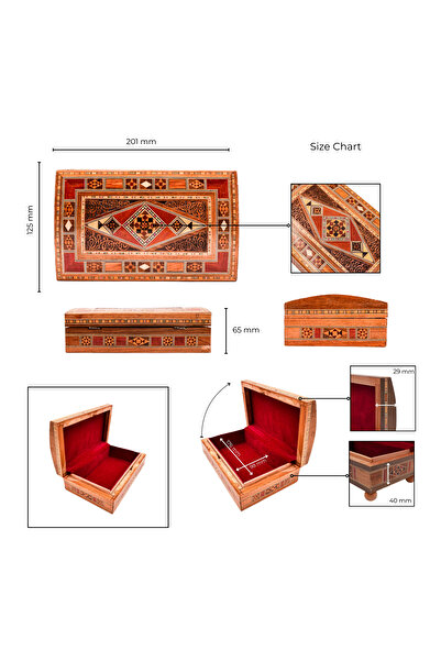 Generic Traditional Handmade Mosaic Wooden Box – Mother of Pearl Inlay Decora...