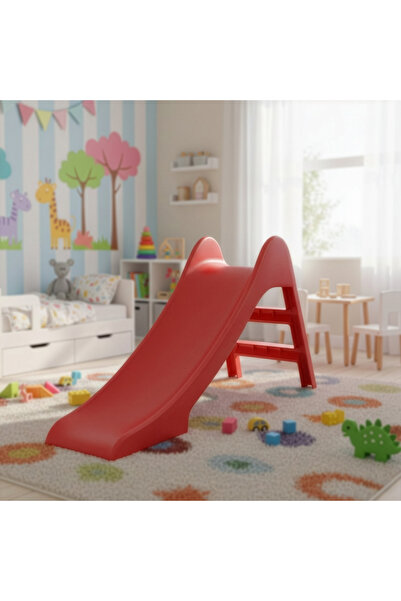 Fitness World children's slide with a streamlined design and rounded edges,st...