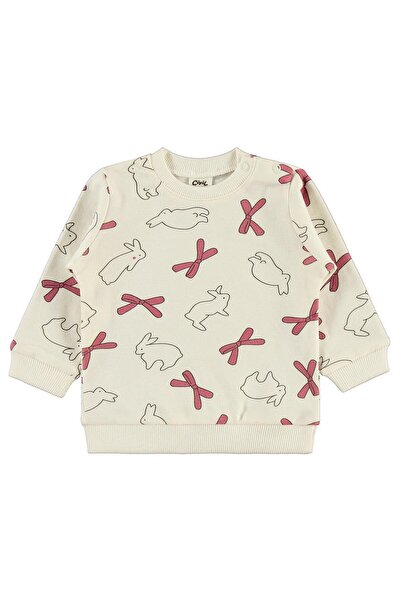 Civil Baby Tavşan Baskılı 3'lü 6-18 Ay Takım - Pembe