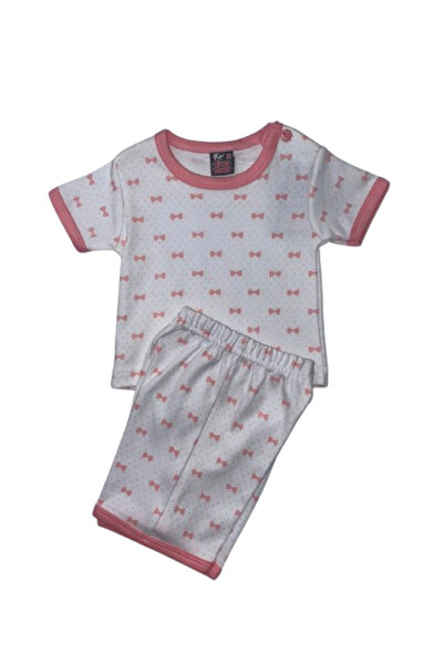 GENERAL Girls' two-piece pajama set with a unique pattern (shorts and t-shirt...
