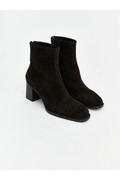 LC Waikiki أحذية نسائية بكعب عالٍ من الجلد السويدي من Peak New Season