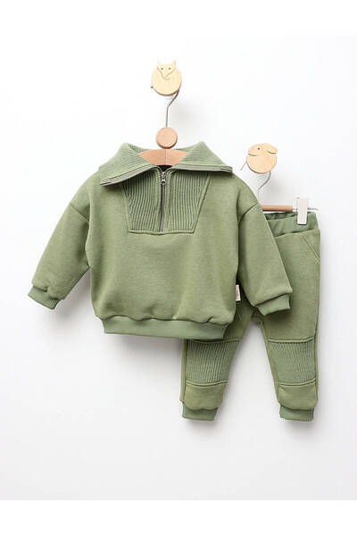 MiniKids Φόρμα Premium Comfort πράσινο μοντέλο 92 (18-24 μηνών)