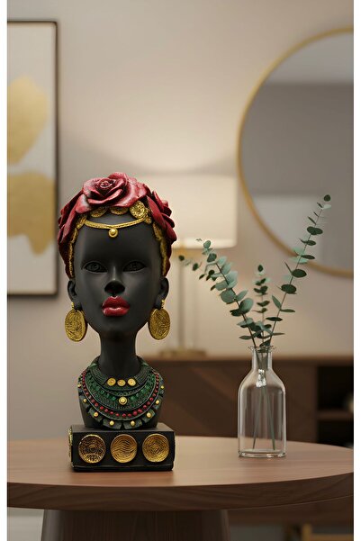 Dolce Altın Detaylı Etnik Kadın Büst Dekor