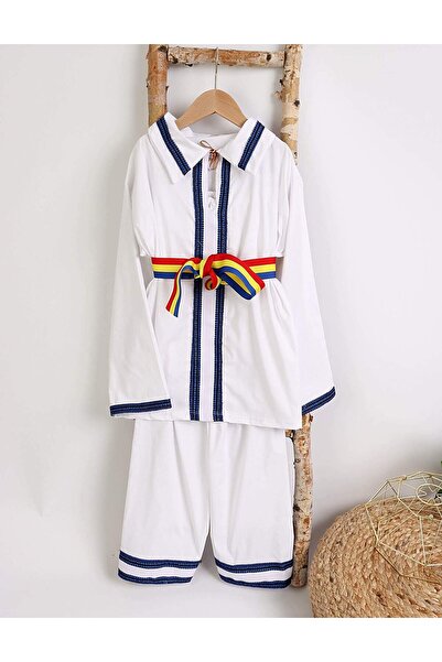MiniKids Boys' 3-piece blue folk costume M2 146 (10-11 years)