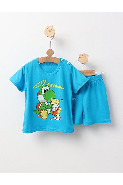 MiniKids MS pajamas, Pokemon, with turquoise 104 (3-4 years)