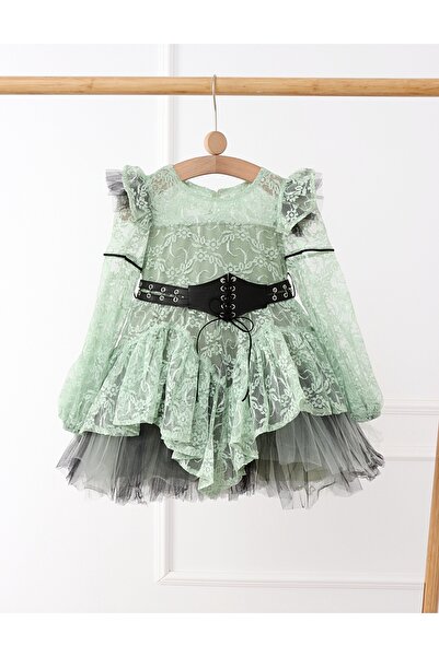 MiniKids Rochita Margerita model cu verde 128 (7-8 ani)