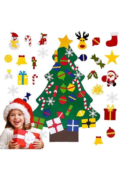 Other DIY Felt Christmas Tree - Educational Set with Removable Decorations - ...