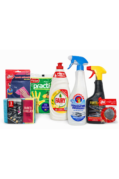 Chanteclair Fairy Pachet Curatenie Bucatarie degresant Fairy vase Sano Forte ...