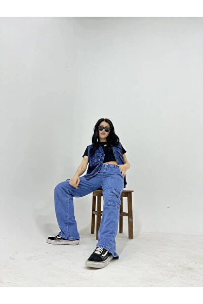 DAĞON'S Kargo Cep Wide Leg Pants