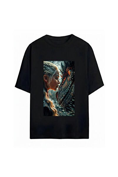 SVART WEAR Game of Thrones Printed Unisex Oversize T-Shirt