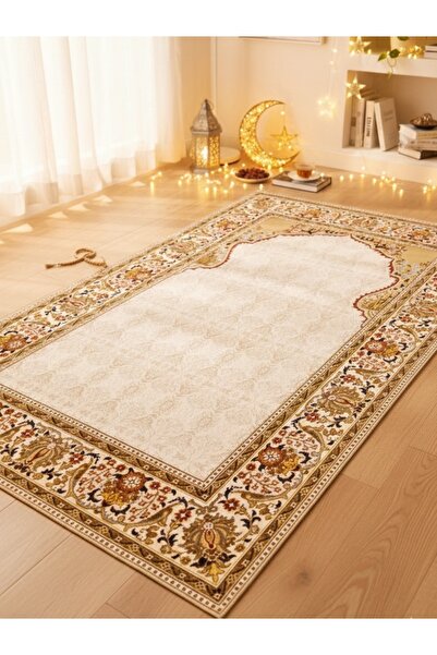 Pammuks Kaydırmaz Süngerli Seccade 6mm – Yıkanabilir, Rulo Yapılabilir, Diz D...