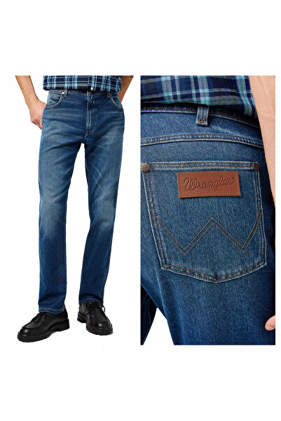 WRANGLER Blugi bărbătești, Wrangler, Greensboro, lungime normală, bumbac, fer...