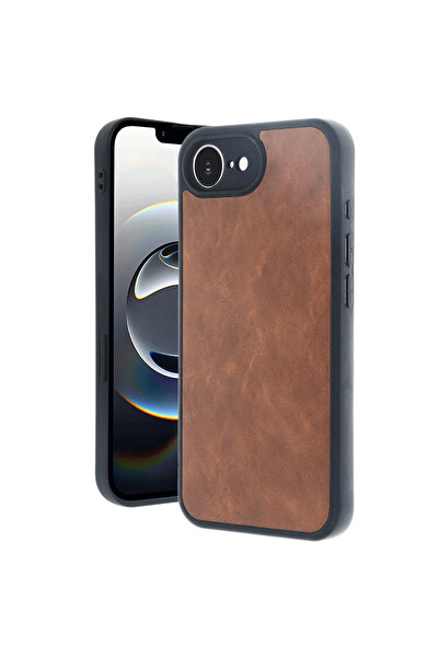 cepmoda iPhone "16E" Premium Leather Coating Case - Silicone Cover with Camer...