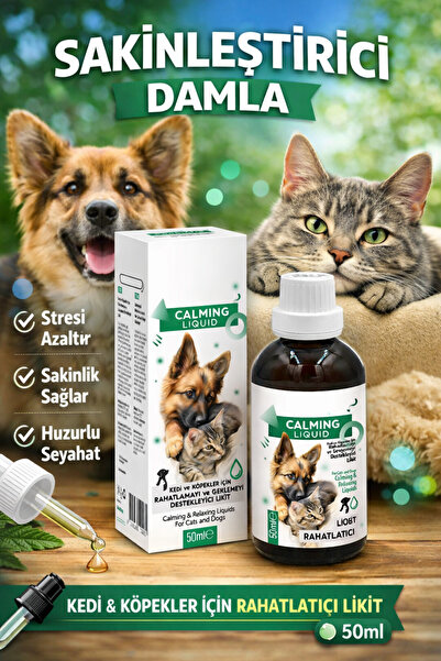 PawX Kedi ve Köpekler İçin Sakinleştirici Damla 50 ml | Seyahat ve Stres İçin...