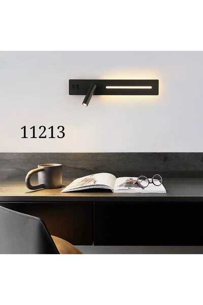 Kt Wall light fixture in black, comes with three light colors (white, yellow ...